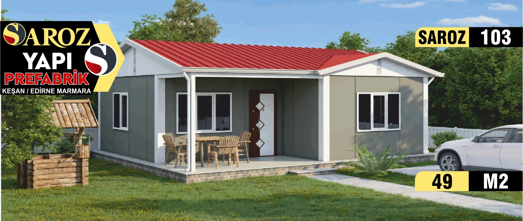 103 - 49m² Tek Katlı Prefabrik Ev