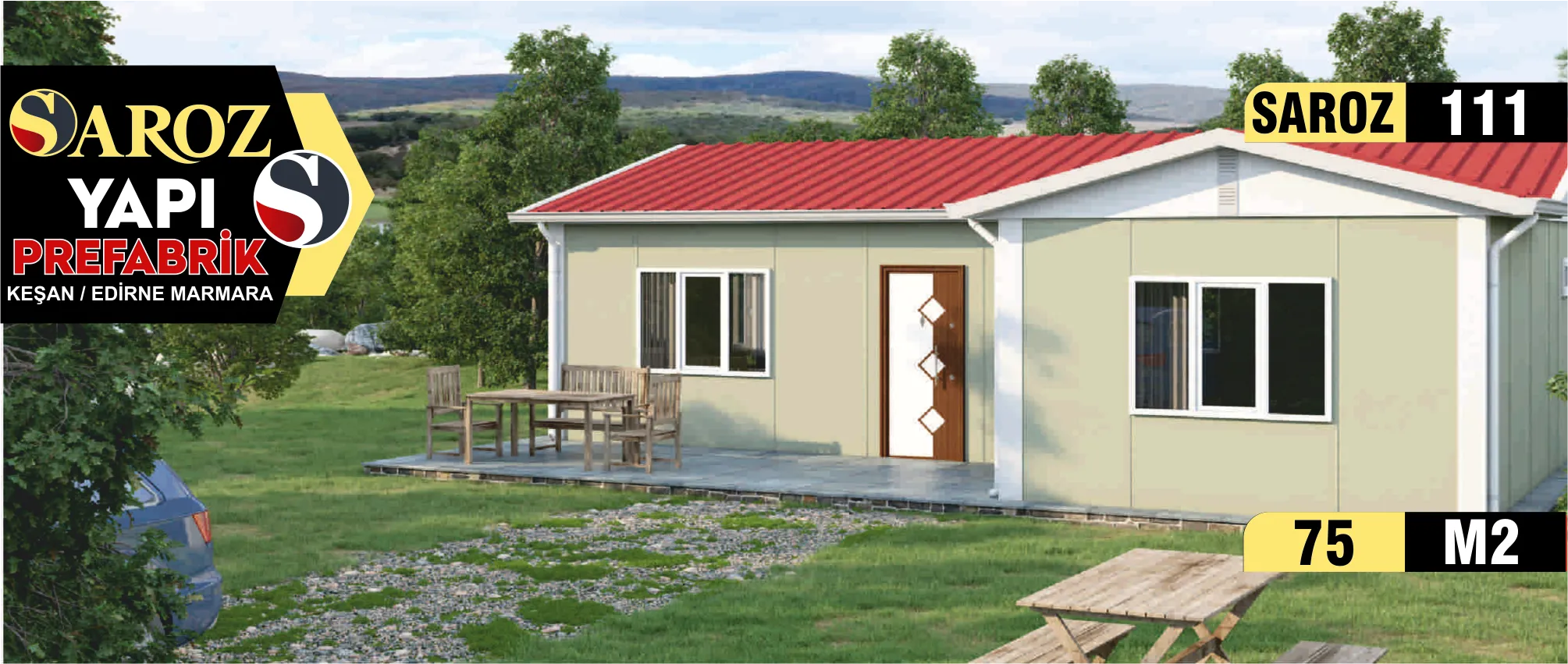 111 - 75m² Tek Katlı Prefabrik Ev