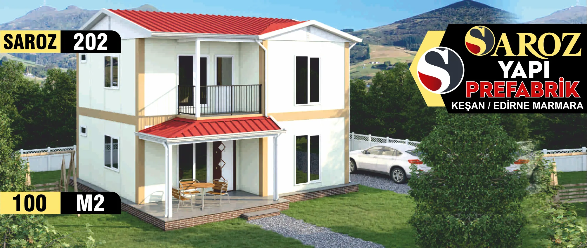 202 - 100m² İki Katlı Prefabrik Ev