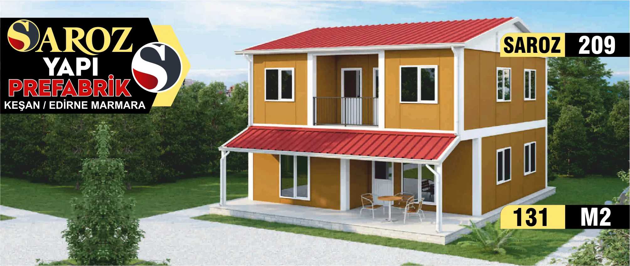 209 - 131m² İki Katlı Prefabrik Ev