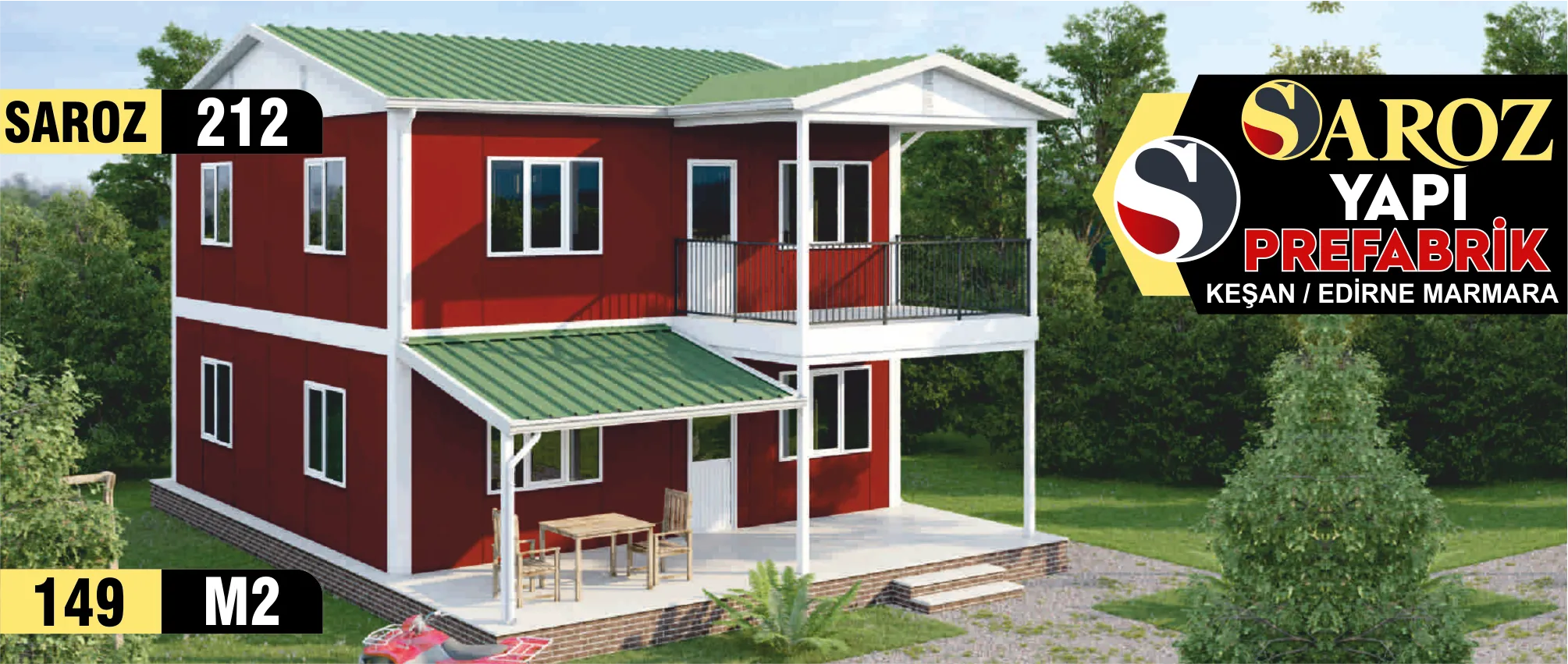 212 - 149m² İki Katlı Prefabrik Ev