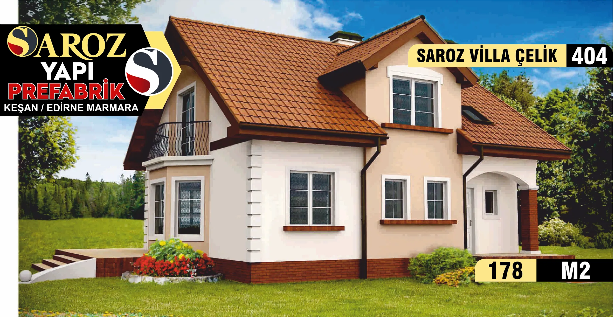 404 - 178m² İki Katlı Çelik Ev