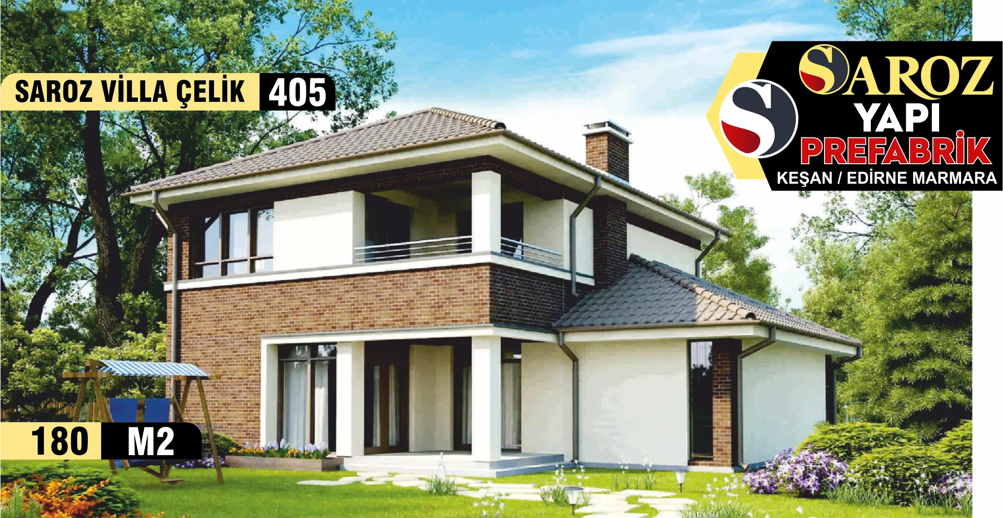 405 - 180m² İki Katlı Çelik Ev